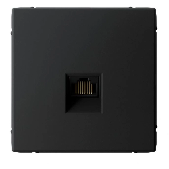 Розетка комп. ARTGALLERY механизм карбон