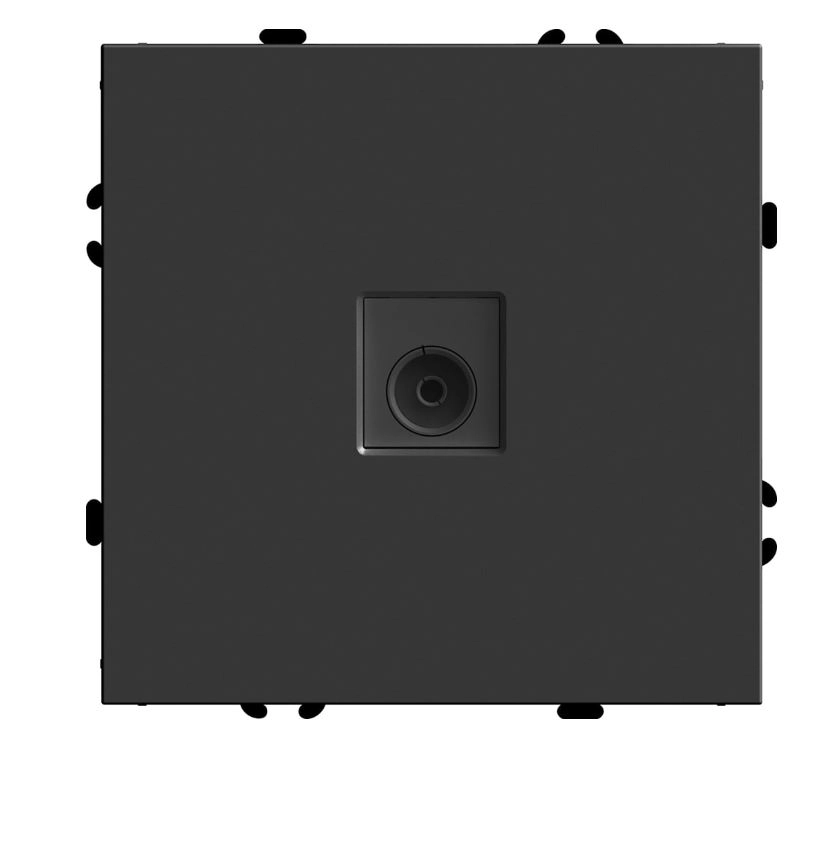 Розетка Эмили TV 1м мех. RST00-5108-05 черн.уголь