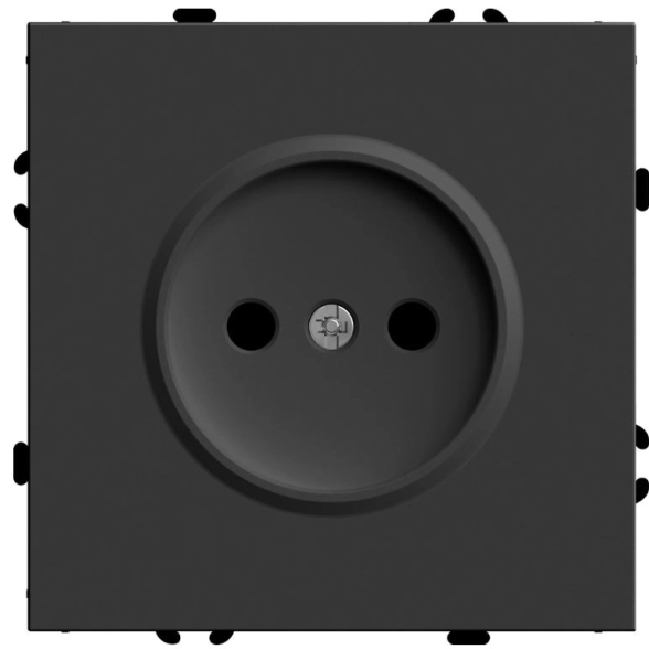 Розетка Эмили 1м з/шт б/з RST16-5109-05 черн.уголь