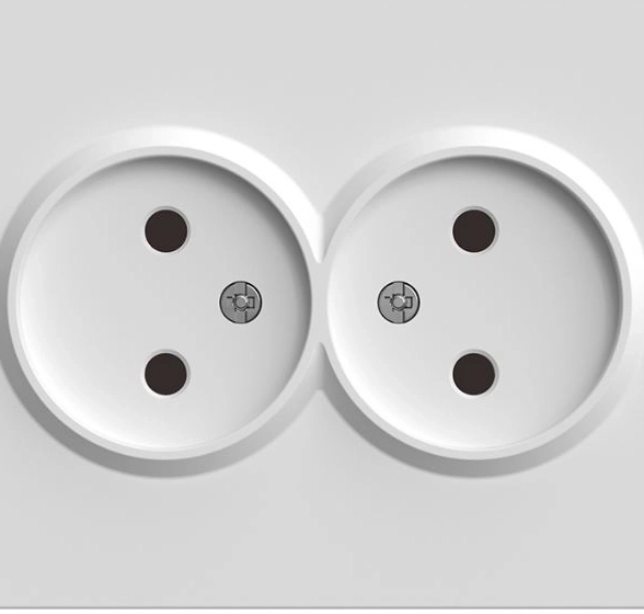 Розетка Эмили 2м з/шт б/з RST16-5116-01 бел.фарфор