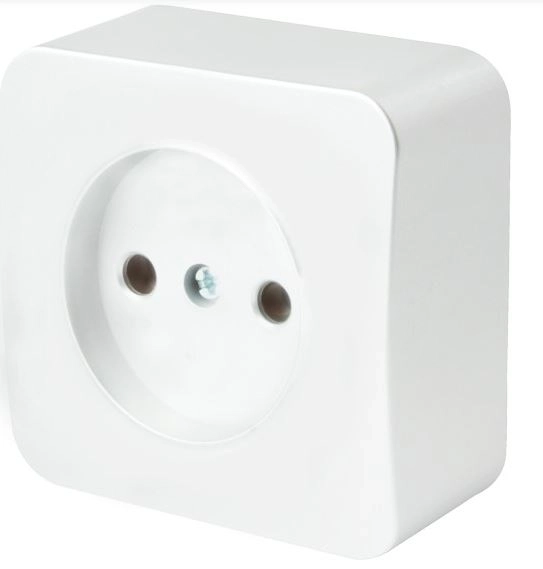 Розетка София 1м ОУ б/з 10А MST10-11-01 белый