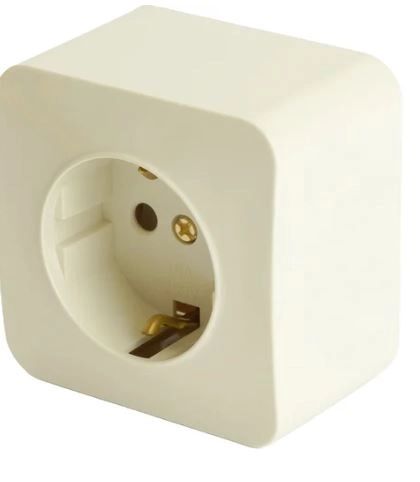 Розетка София 1м ОУ с/з 16А MST16-11-04 сл.кость