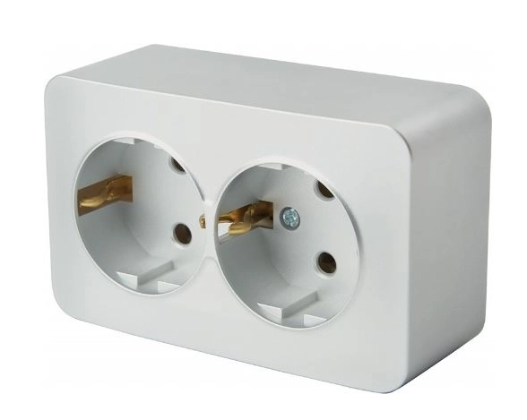 Розетка София 2м ОУ с/з 16А MST16-12-03 серебро