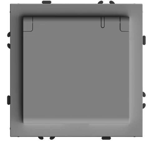 Розетка Эмили 1м з/шт с/з с/кр 16А RST16-5112-10 плат-сер