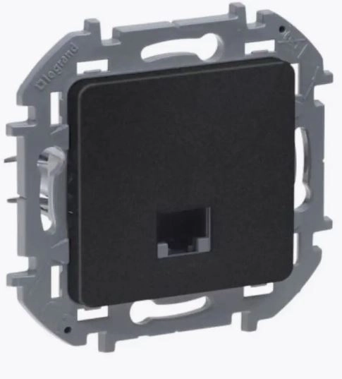 Механизм розетки комп.INSPIRIA Legrand RJ45 к.5е антрац