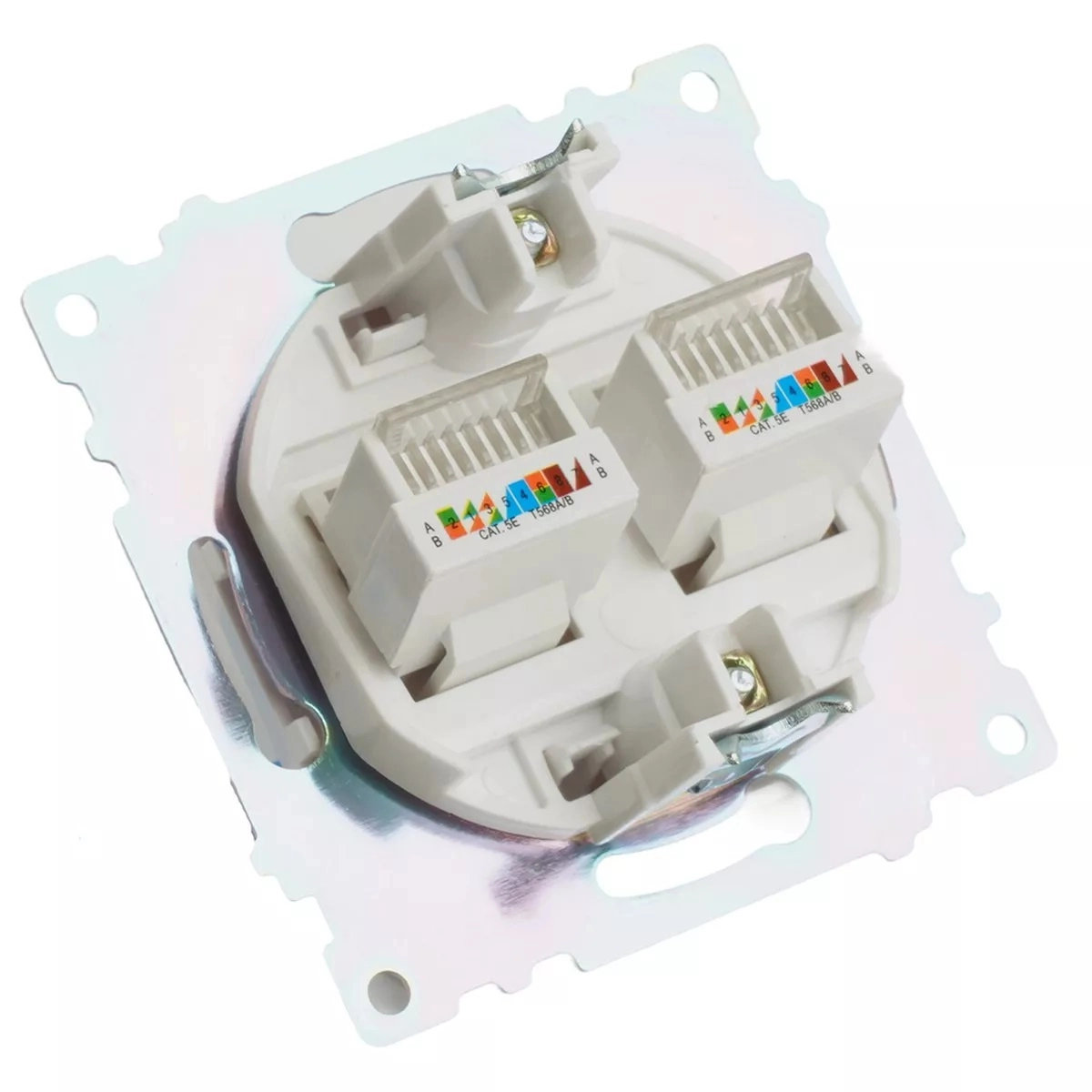 Розетка Катрин комп 2м RJ-45 GLS00-7109-01 мех.белый