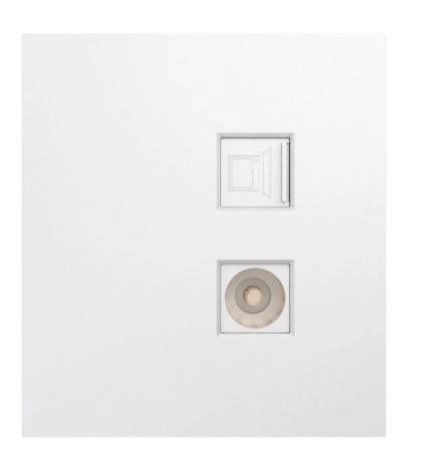 Розетка STRONG комп. RJ45 кат6+TV с/у жемчуг KRANZ