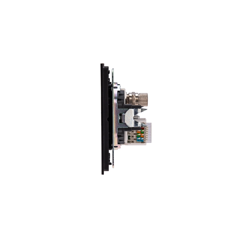 Розетка STRONG комп. RJ45 кат6+TV с/у антрацит KRANZ-image-2
