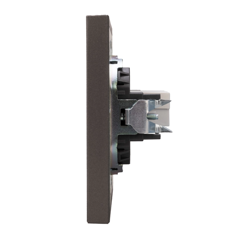Розетка STRONG комп. RJ45 кат6 с/у графит KRANZ-image-1