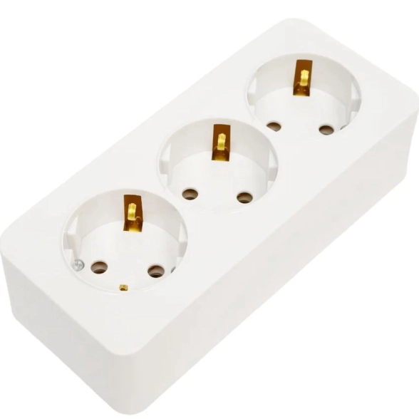 Розетка София 3м ОУ с/з 16А MST16-13-01 белый