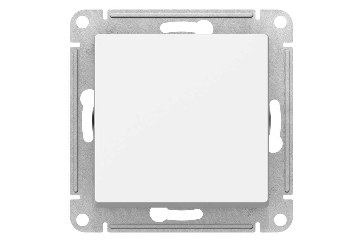 Переключатель ATLASDESIGN 1кл c.6 мех.бел ATN000161