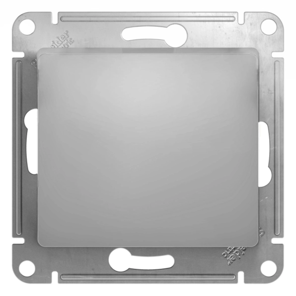 Переключатель Glossa 1кл алюм мех GSL000361