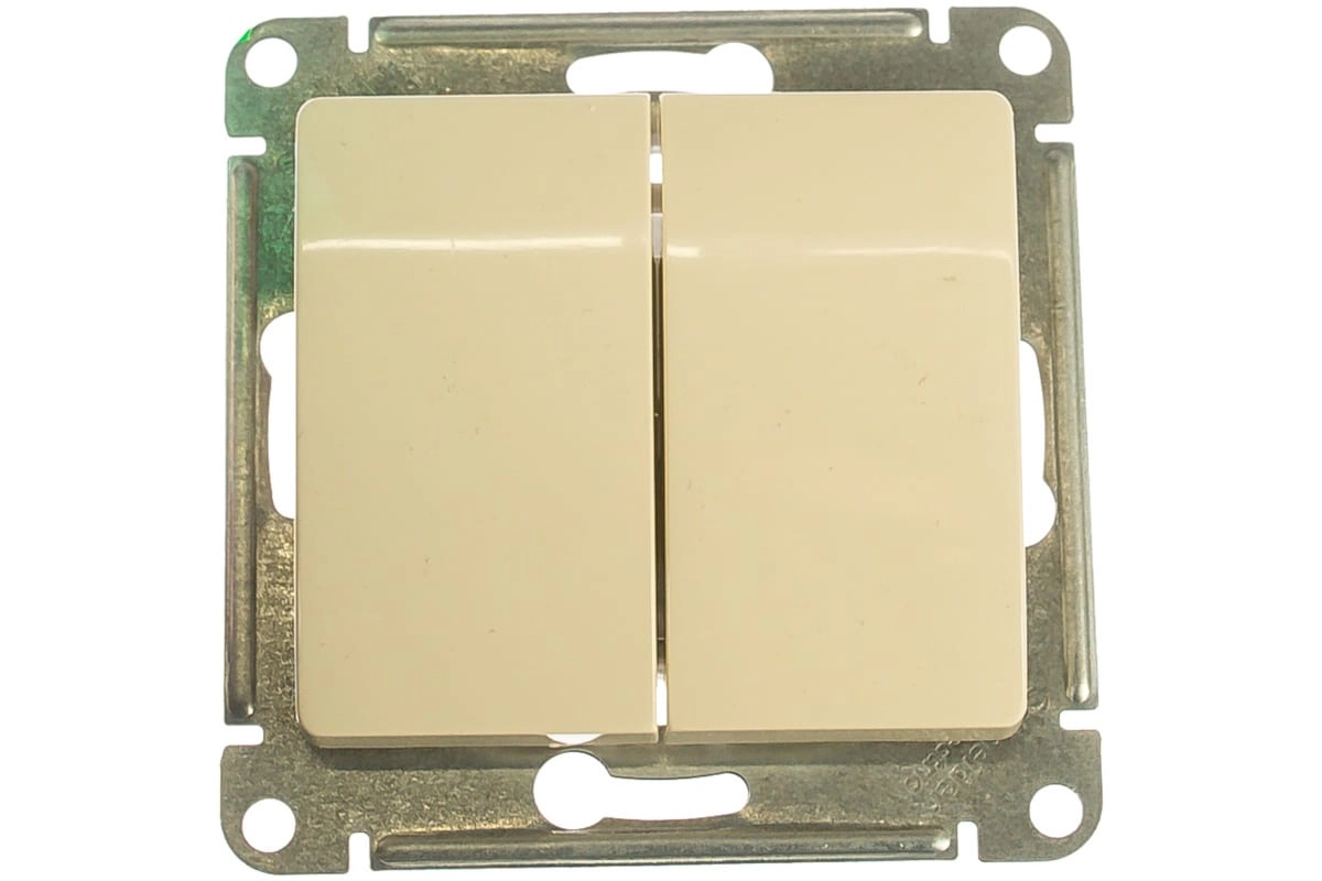 Выключатель Glossa 2кл в/р беж сх.5 GSL000251