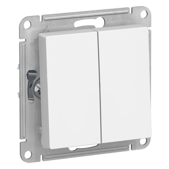 ПЕРЕКЛЮЧАТЕЛЬ ATLASDESIGN 2кл прох.СП 10A бел мех