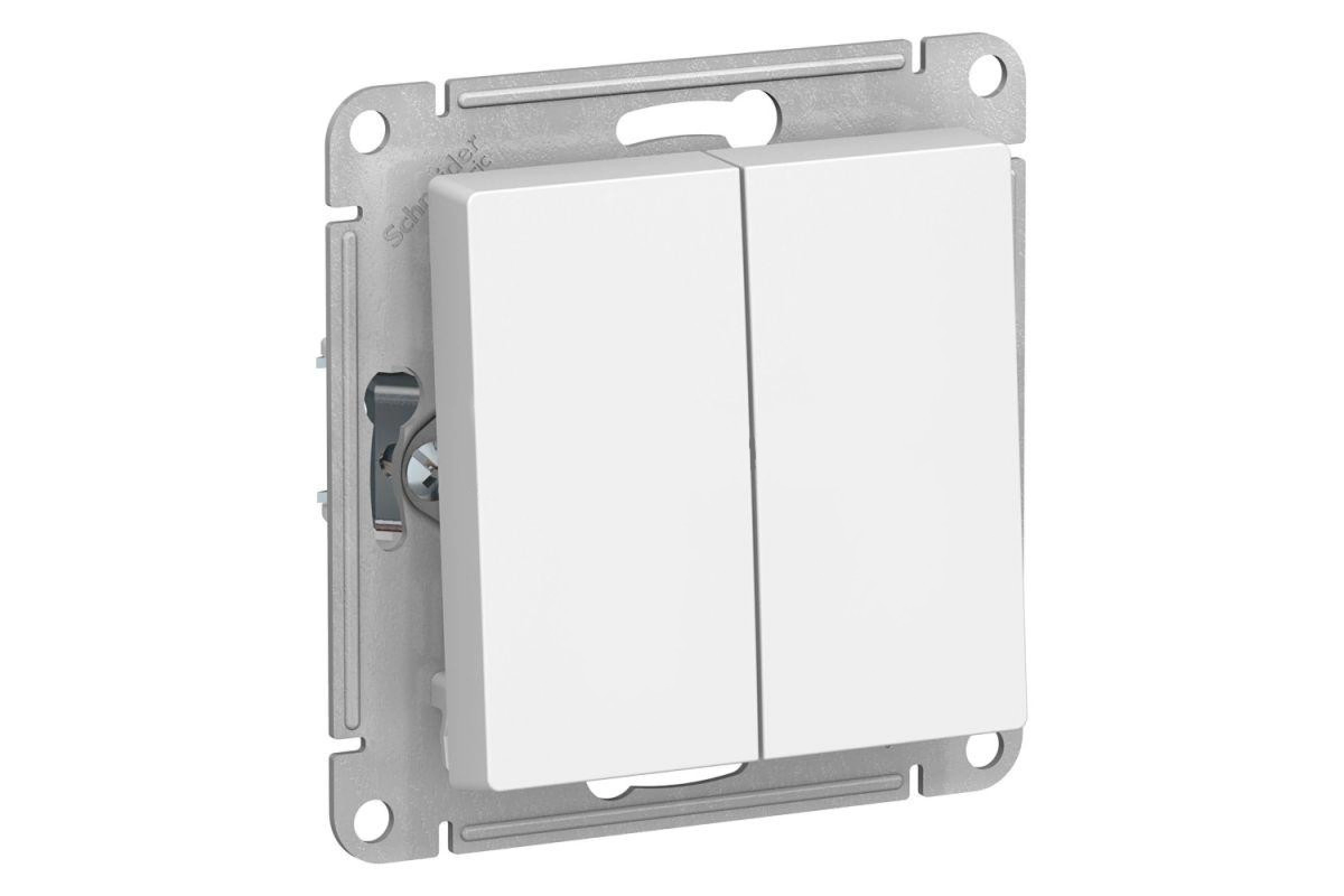 ПЕРЕКЛЮЧАТЕЛЬ ATLASDESIGN 2кл прох.СП 10A бел мех