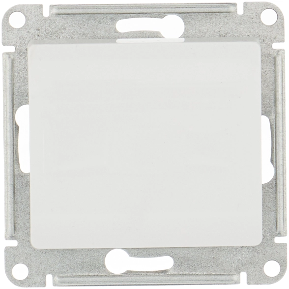 Переключатель Glossa 1кл перекр.бел мех.GSL000171