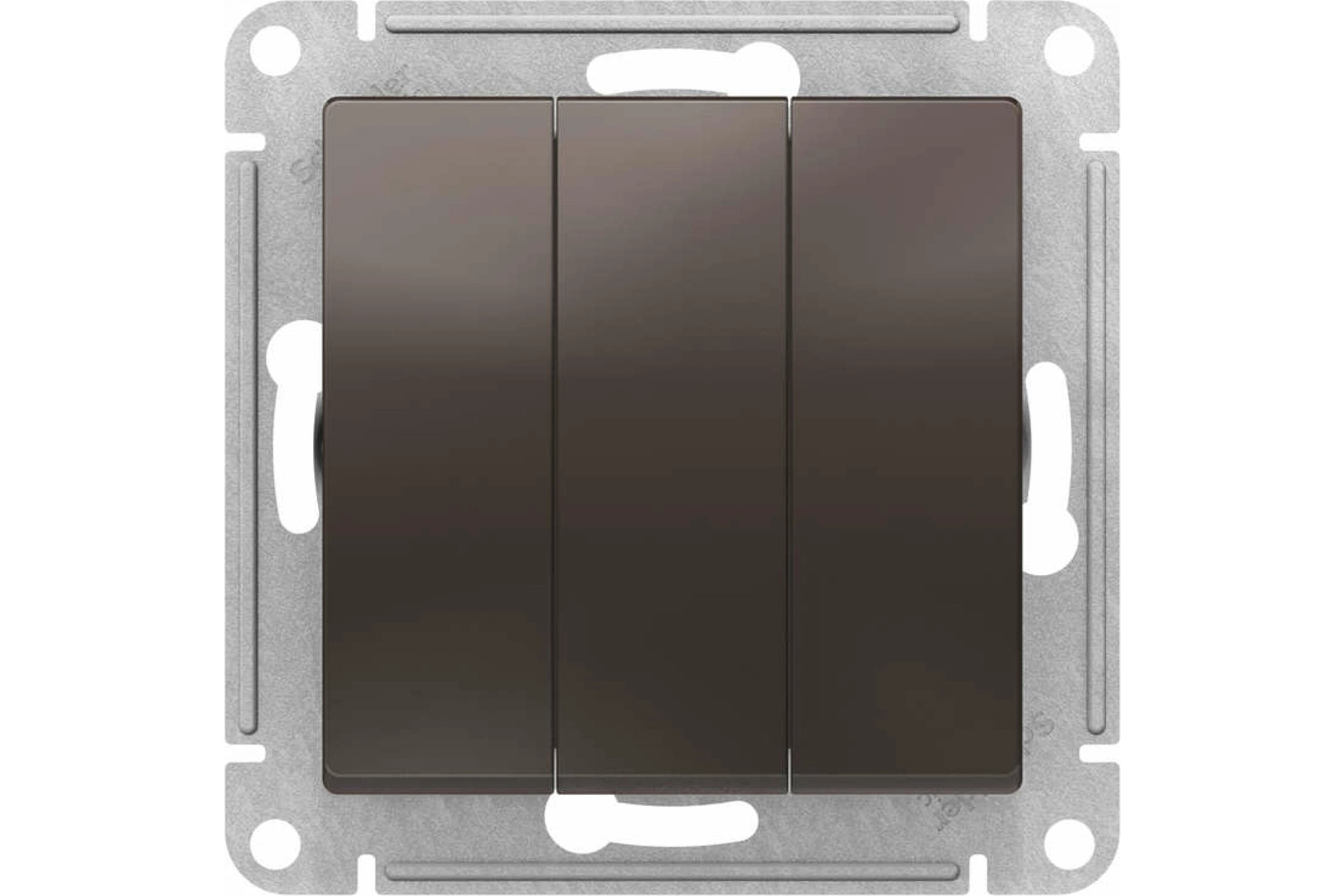 Механизм выкл.ATLASDESIGN 3кл СП 10АХ IP20 с.1+1+1 мокко