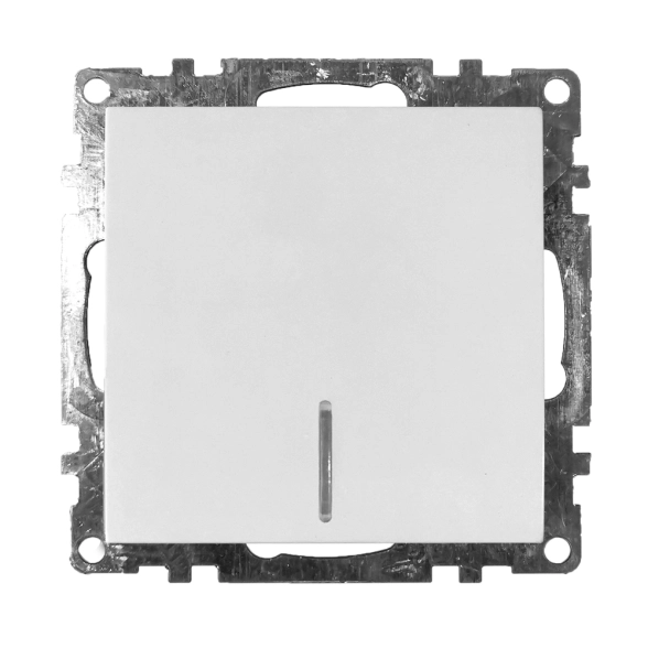 Выключатель Катрин 1кл GLS10-7101-01 инд мех.белый