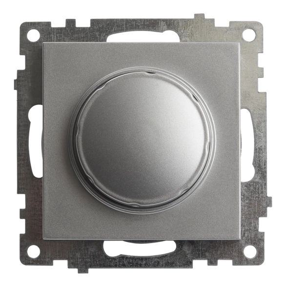 Выключатель Катрин GLS10-7106-03 диммир.TRIAC мех.серебро