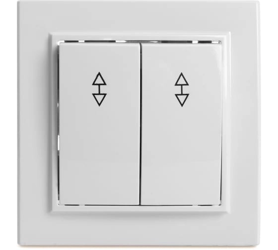 переключатель 2-кл Эрна PSW10-9005-01 белый