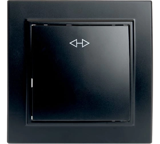 переключатель перекрестный 1-кл Эрна PSW10-9009-03 черный