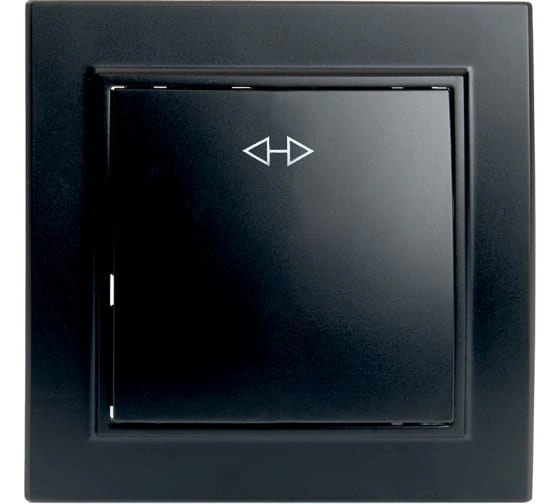 переключатель перекрестный 1-кл Эрна PSW10-9009-03 черный