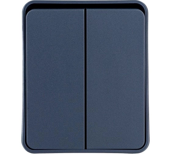 Выключатель ATLASDESIGN Profi54 2кл IP54 10АХ антрацит