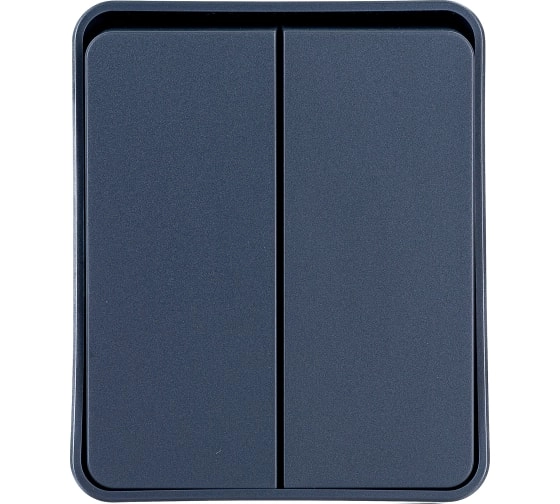Выключатель ATLASDESIGN Profi54 2кл IP54 10АХ антрацит