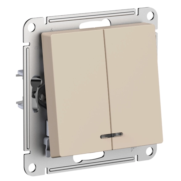 Выключатель Systeme Electric 2кл с/п песочн. ATN001253