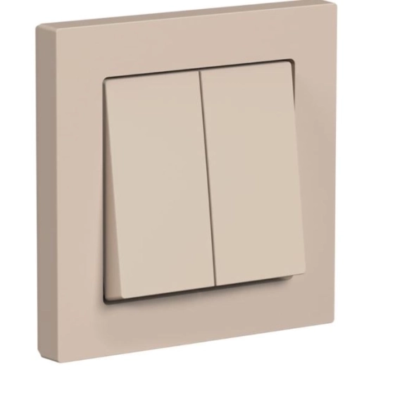 Выключатель Systeme Electric 2 клавиши песочные ATN001252