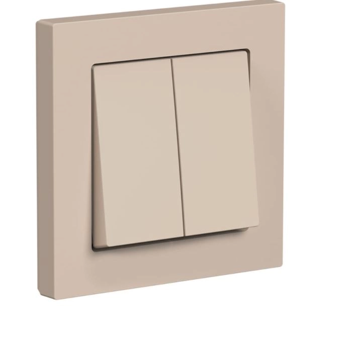 Выключатель Systeme Electric 2 клавиши песочные ATN001252