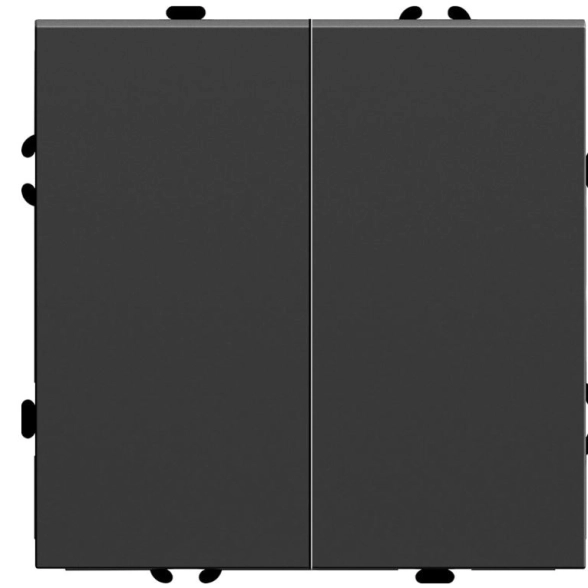 Выключатель Эмили 2кл RSW10-5104-05 черн.уголь