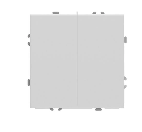Переключатель Эмили 2кл RSW10-5107-01 бел.фарфор