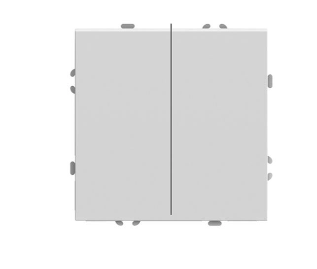 Переключатель Эмили 2кл RSW10-5107-01 бел.фарфор