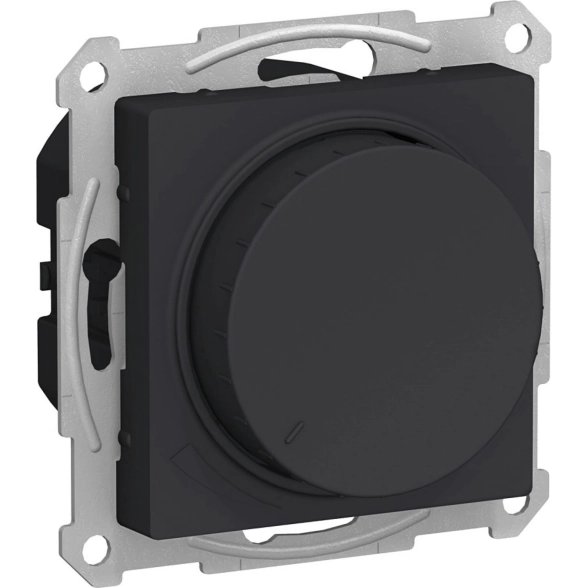 Диммер ATLAS поворотно-нажимной карбон 315Вт мех ATN001034