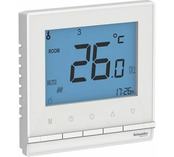 Термостат ATLASDESIGN эл. т.пола 16A в сборе белый