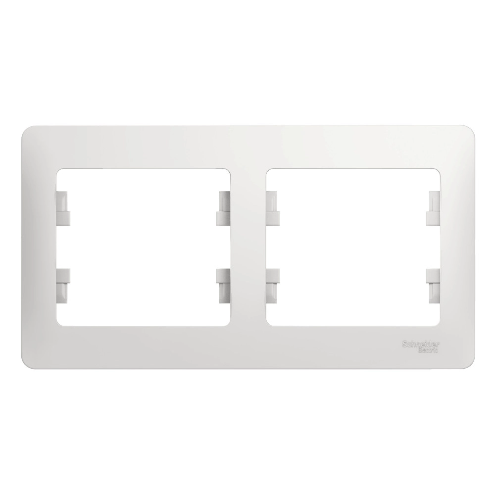 Рамка GLOSSA 2п гориз.белая GSL000102