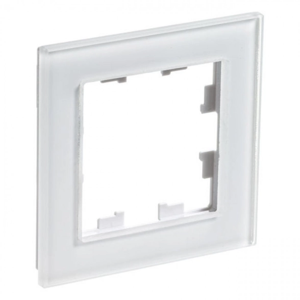 Рамка ATLASDESIGN NATURE 1п стекло бел ATN320101