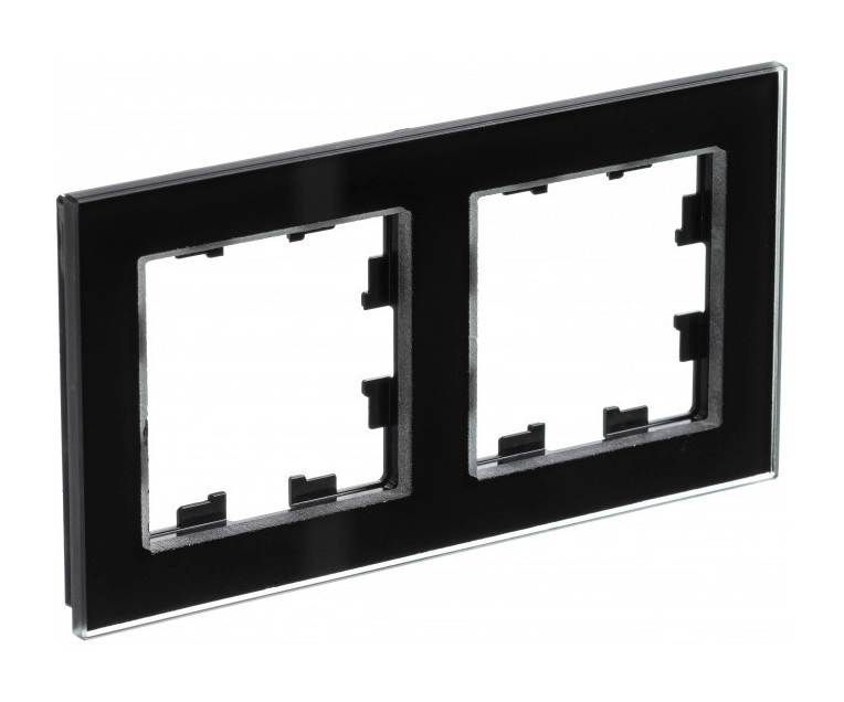 Рамка ATLASDESIGN NATURE 2п стекло черный ATN321002