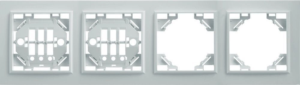 Рамка Эрна 4м гориз. PFR00-9004-01 белый