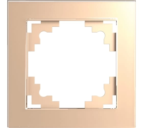 Рамка 1-местная Катрин GFR00-7001-02 шампань