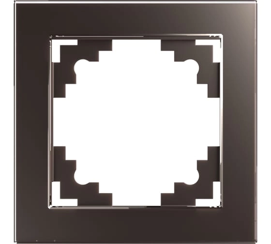 Рамка 1-местная Катрин GFR00-7001-04 шоколад