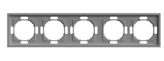 Рамка Эмили 5м PFR00-5005-10 платиново-серый soft touch