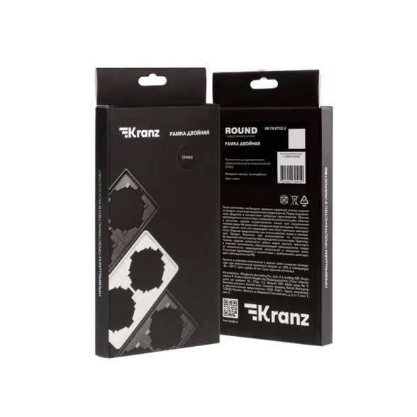 Рамка ROUND 2п оникс KRANZ-image-1