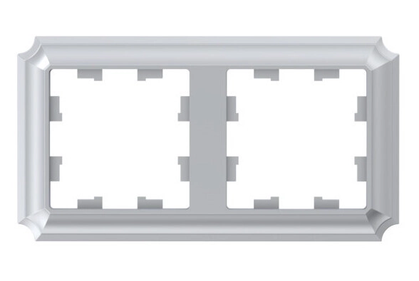 Рамка ATLASDESIGN Antique 2п алюм. универс. ATN100302