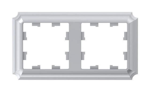 Рамка ATLASDESIGN Antique 2п алюм. универс. ATN100302