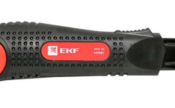 Нож строительно-монтаж.18мм HСМ-50 Heavy Duty EKF Expert
