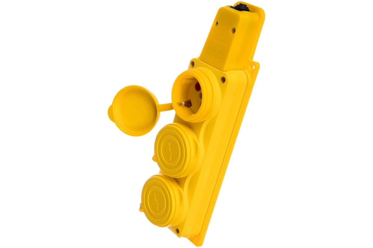 Розетка перенос. с/3 каучук 2Р+РЕ 16А 230В IP44 EKF DIY