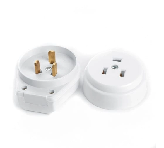 Вилка д/плит с/з 250В 32А PPG32-53-20 белый