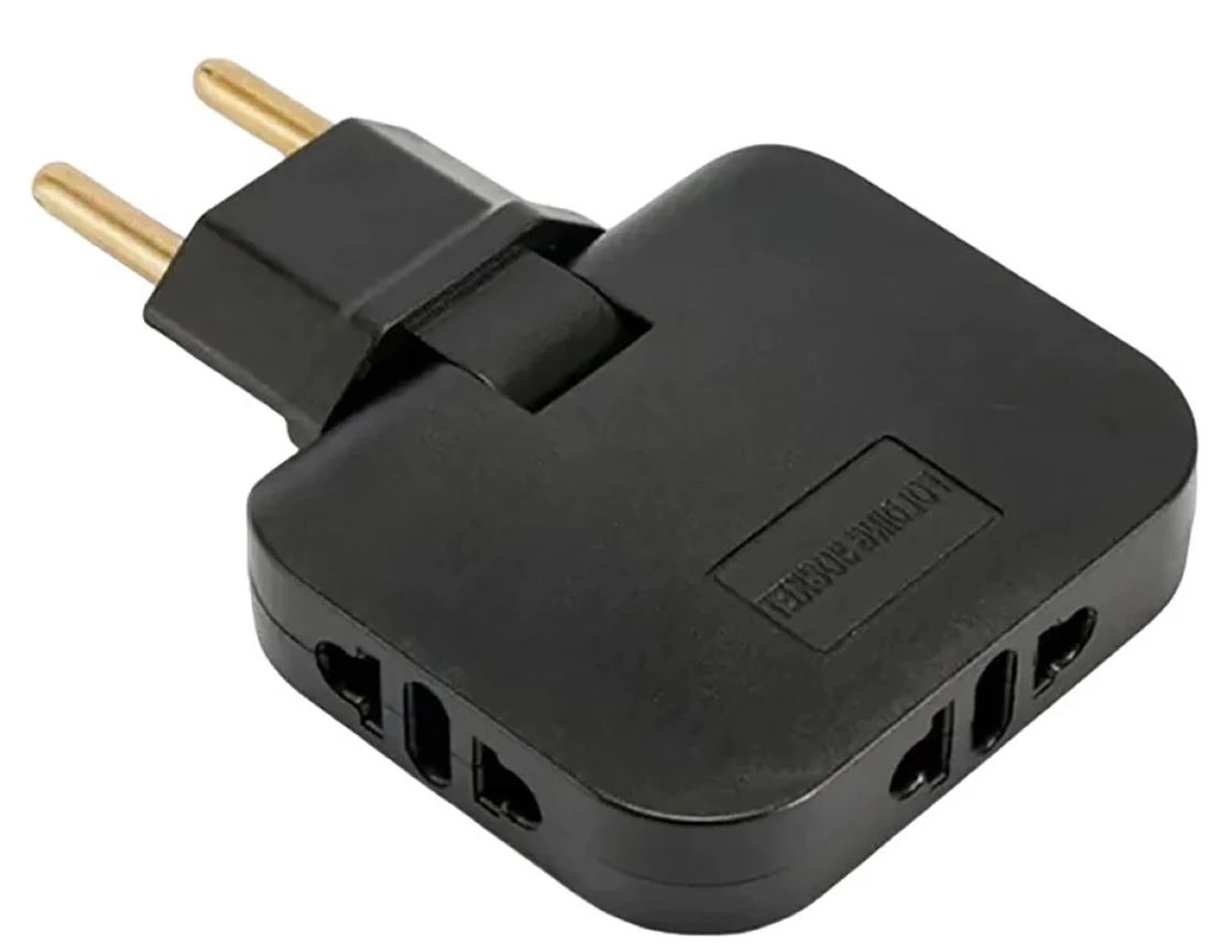 Разветвитель STEKKER 3м б/з ADP10-23-22 черный